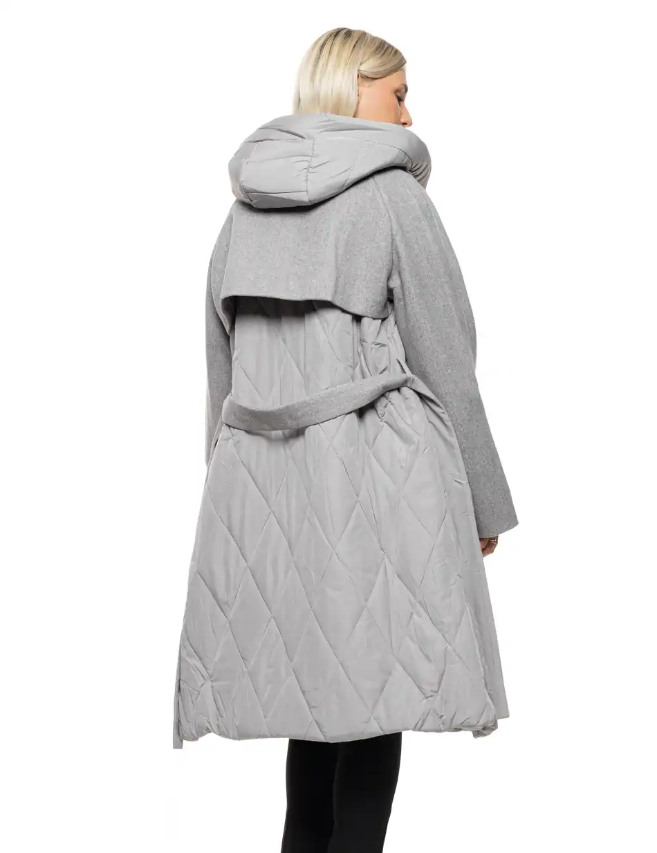 Splendid Γυναικείο μακρύ μπουφάν 54-101-054 GREY