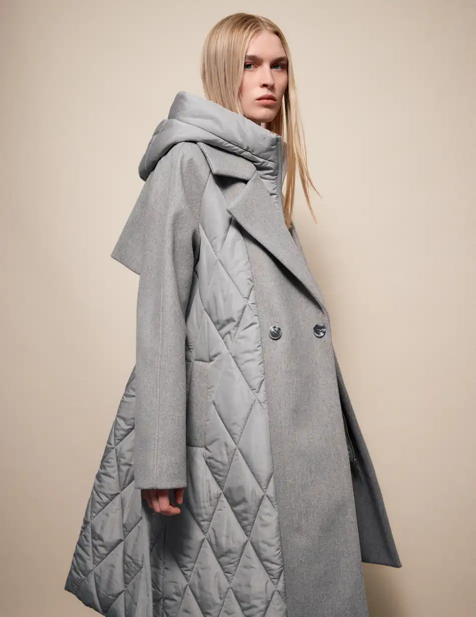 Splendid Γυναικείο μακρύ μπουφάν 54-101-054 GREY