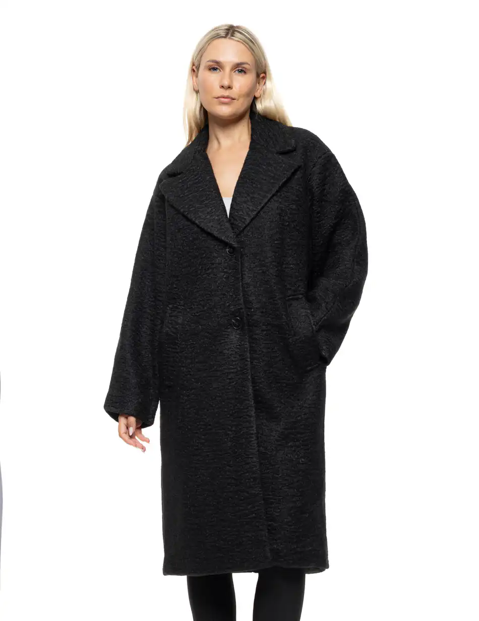 Splendid Γυναικείο μακρύ παλτό 54-101-059 BLACK