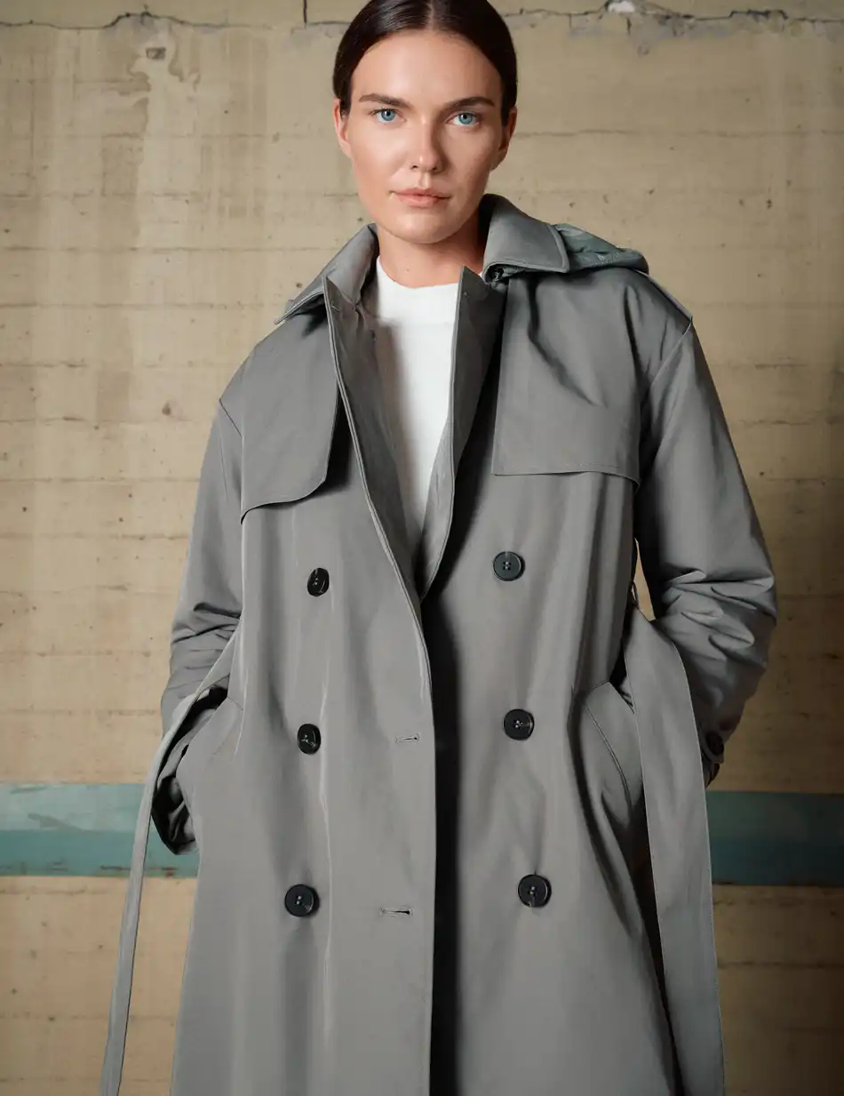 Biston Γυναικείο μακρύ μπουφάν 54-101-068 MINT