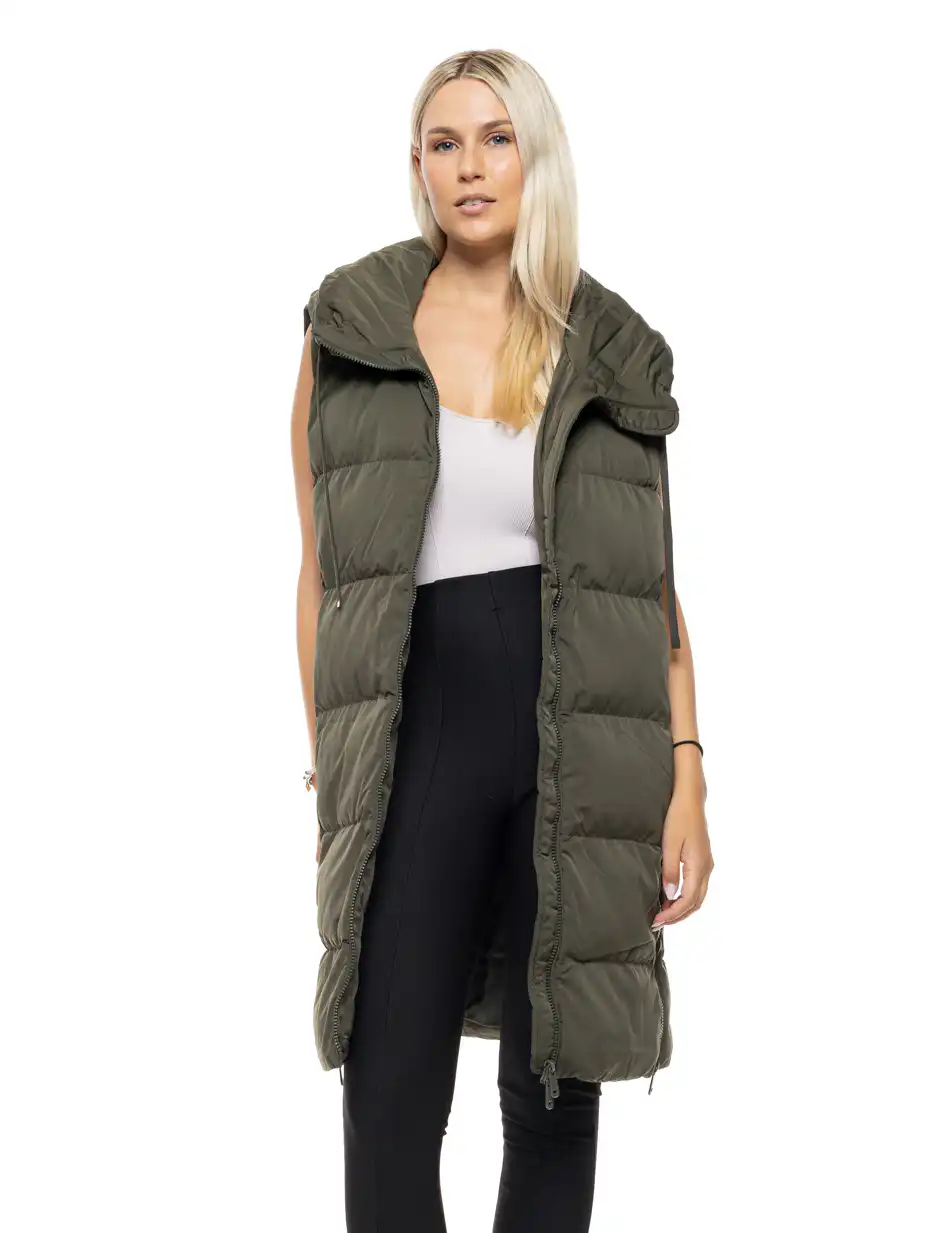 Biston Γυναικείο demi αμάνικο με “πλούσιο” κολλάρο 54-102-002 KHAKI