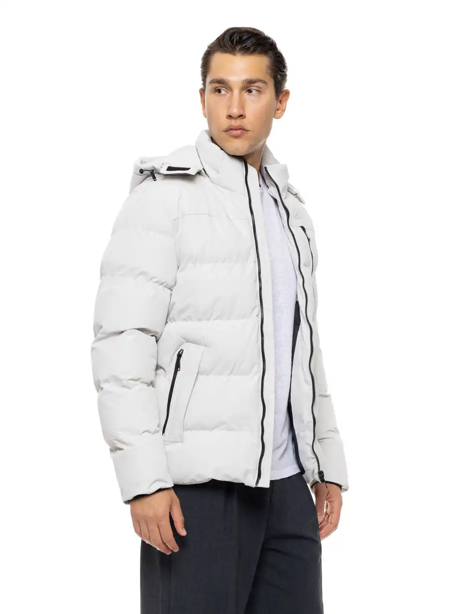 Biston Ανδρικό κοντό πανωφόρι με κουκούλα 54-201-003 ICE