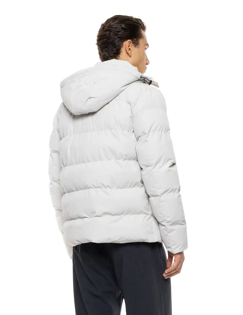 Biston Ανδρικό κοντό πανωφόρι με κουκούλα 54-201-003 ICE