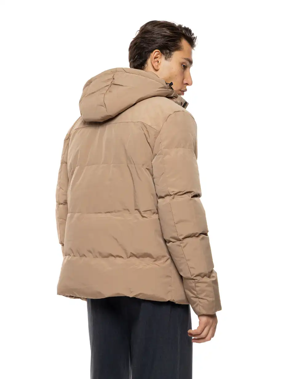 Splendid Ανδρικό demi πανωφόρι με κουκούλα 54-201-009 BEIGE