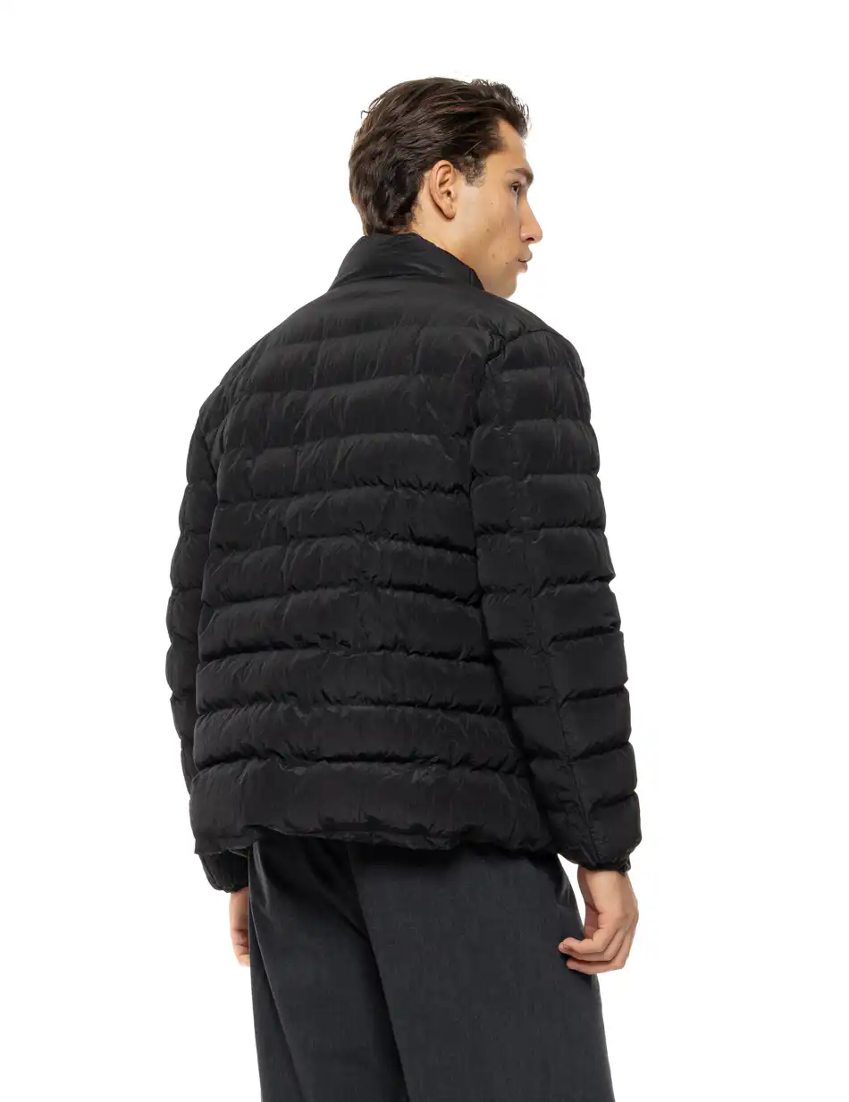 Splendid Ανδρικό demi πανωφόρι με εσωτερικό κομμάτι και αδιάβροχα φερμουαρ 54-201-016 BLACK