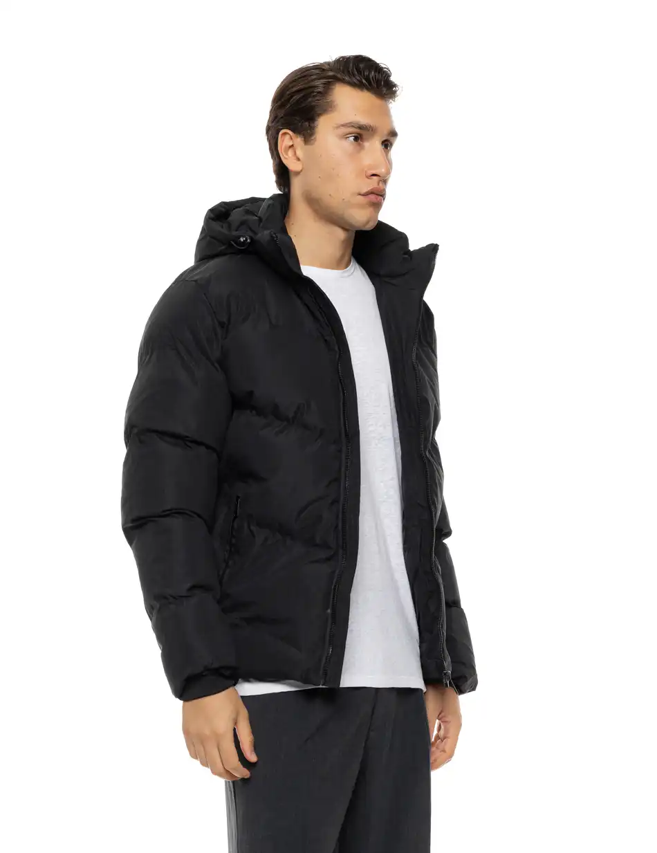 Splendid Ανδρικό κοντό πανωφόρι με αποσπώμενη κουκούλα 54-201-018 BLACK