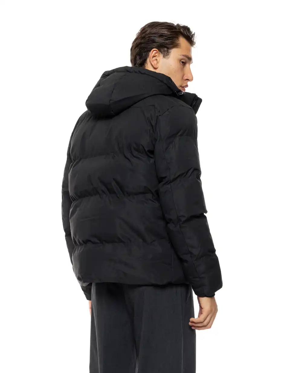 Splendid Ανδρικό κοντό πανωφόρι με αποσπώμενη κουκούλα 54-201-018 BLACK