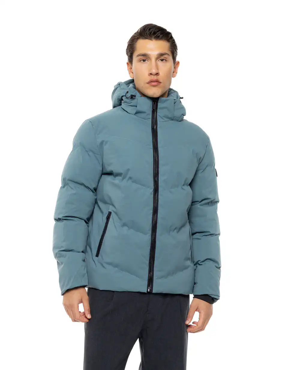 Splendid Ανδρικό κοντό πανωφόρι με αποσπώμενη κουκούλα 54-201-018 MINT