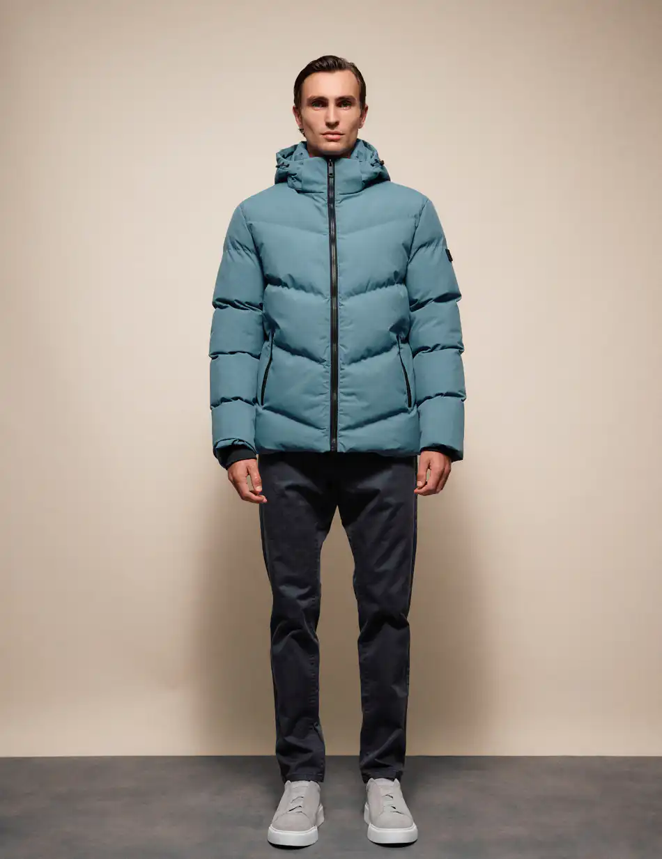 Splendid Ανδρικό κοντό πανωφόρι με αποσπώμενη κουκούλα 54-201-018 MINT