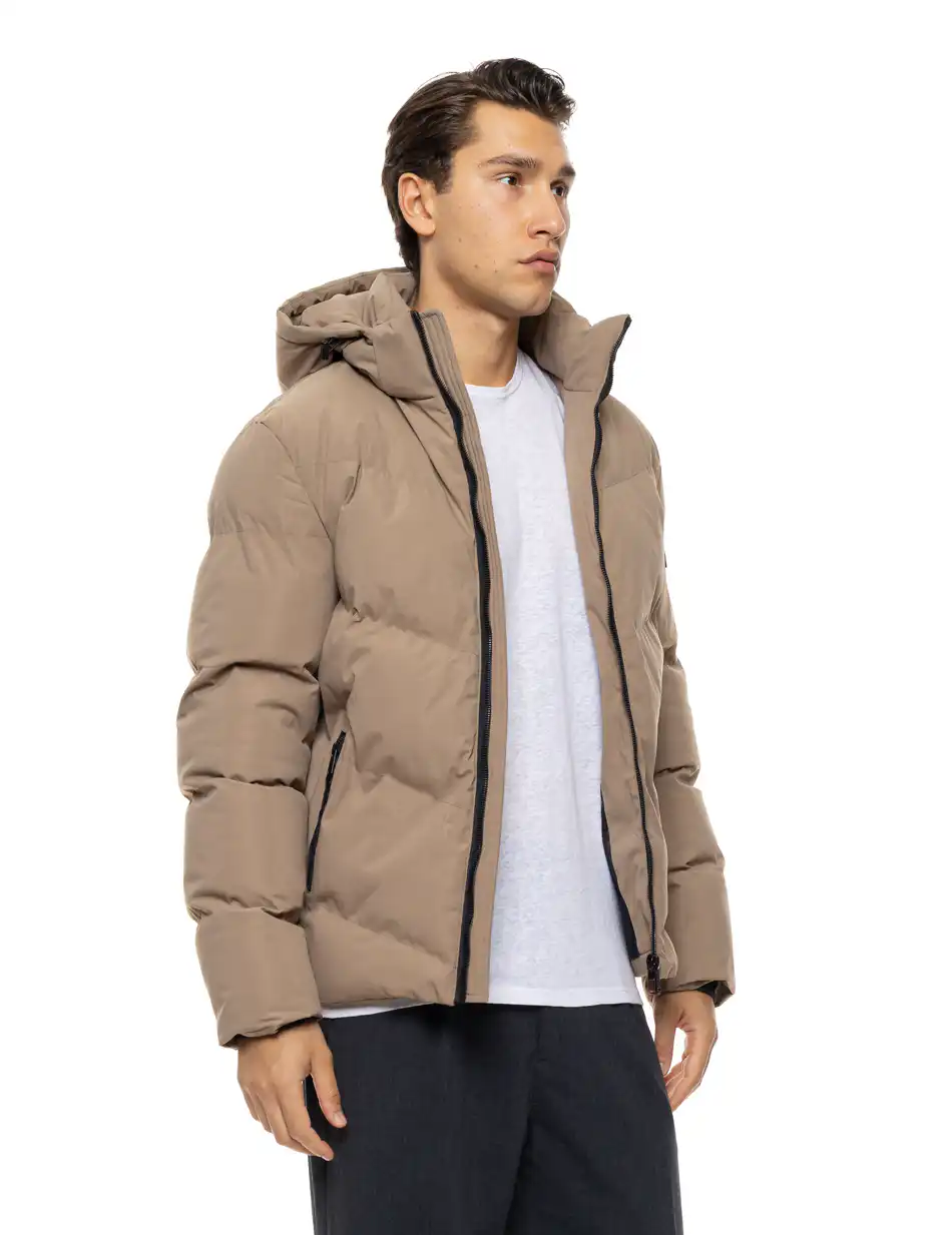 Splendid Ανδρικό κοντό πανωφόρι με αποσπώμενη κουκούλα 54-201-018 BEIGE