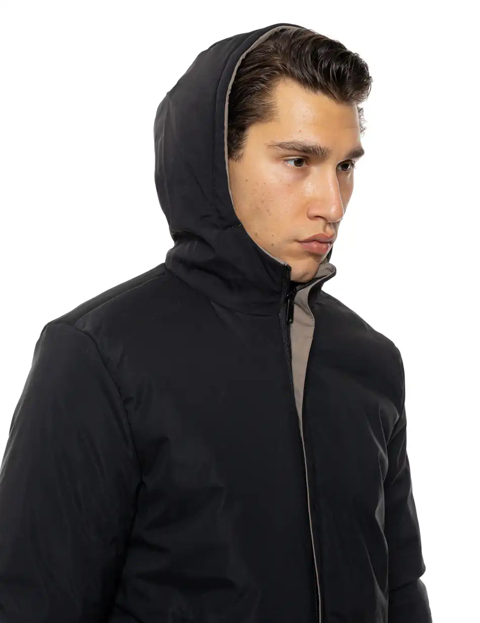 Biston Ανδρικό κοντό πανωφόρι με κουκούλα 54-201-020 FANGO