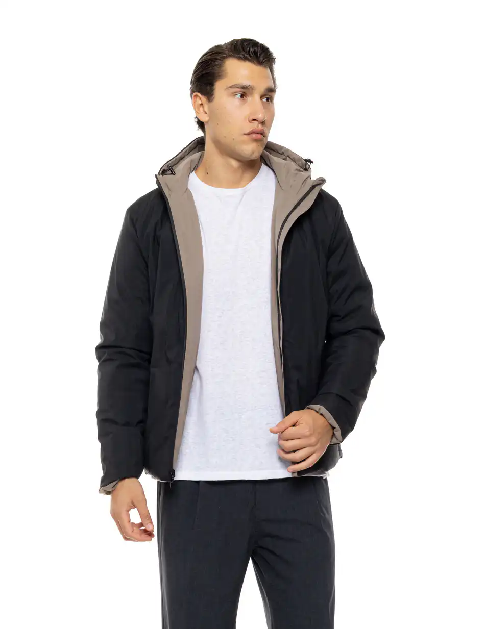 Biston Ανδρικό κοντό πανωφόρι με κουκούλα 54-201-020 FANGO