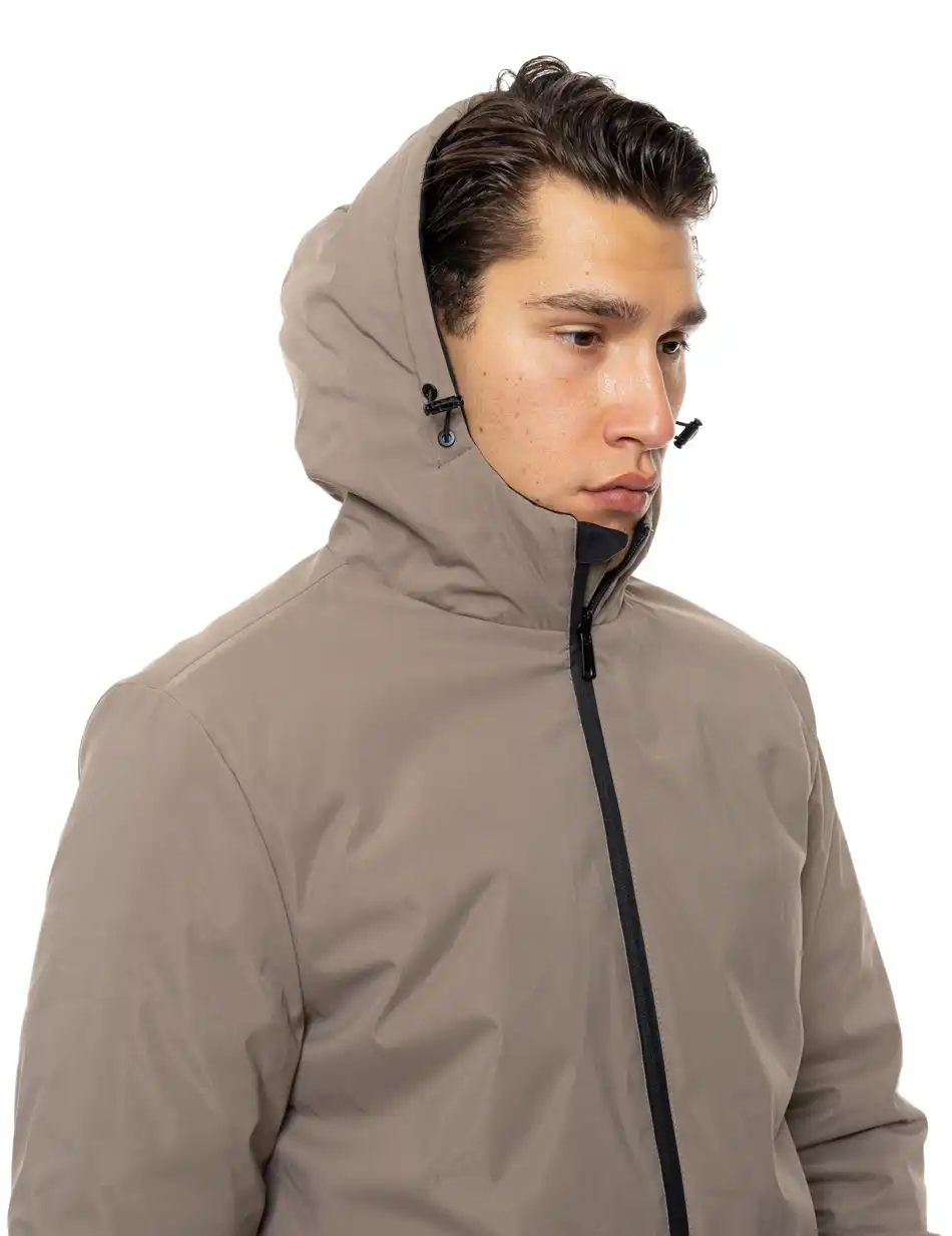 Biston Ανδρικό κοντό πανωφόρι με κουκούλα 54-201-020 FANGO