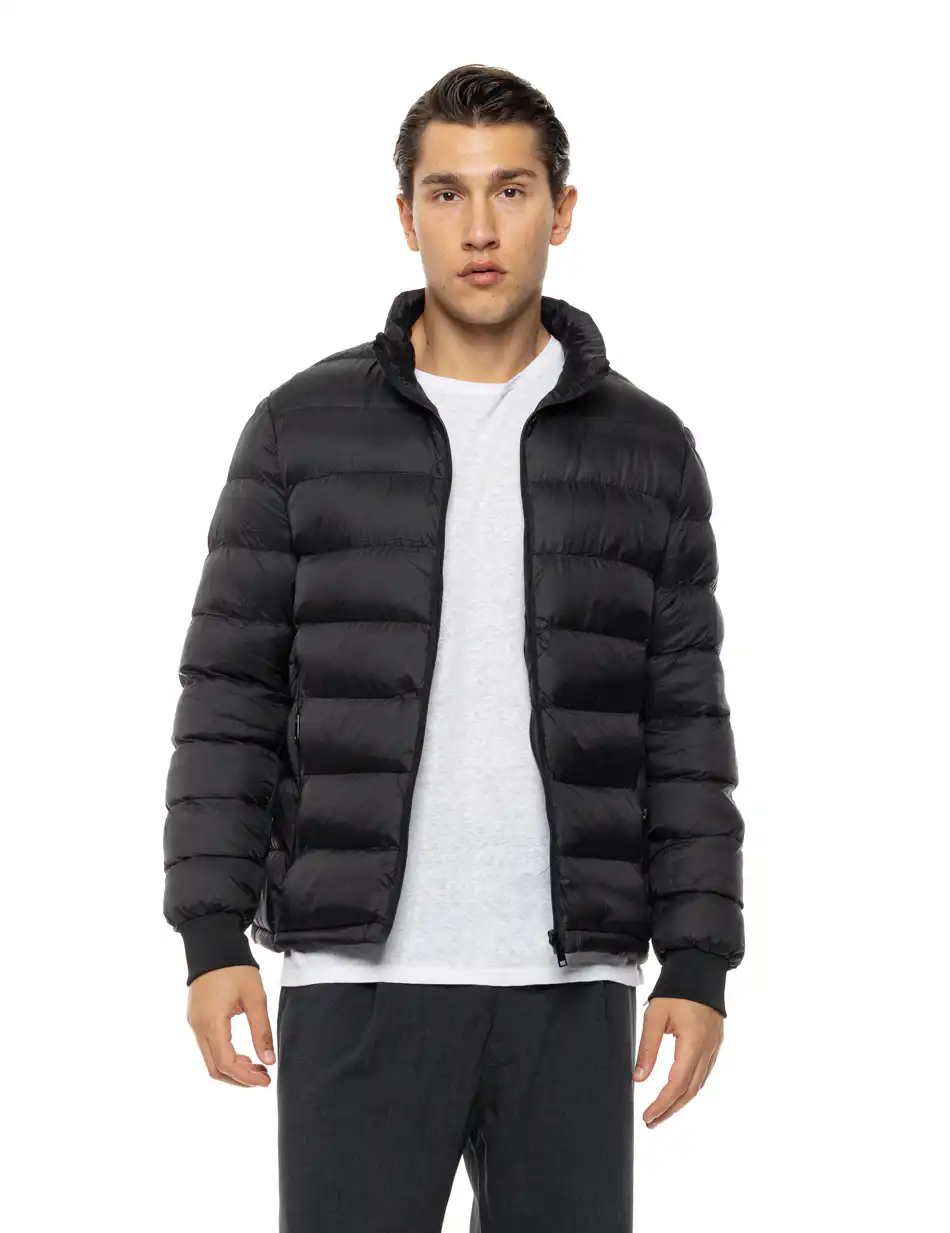 Biston Ανδρικό demi πανωφόρι δυο τεμαχίων με αποσπώμενο εσωτερικό 54-201-029 BLACK