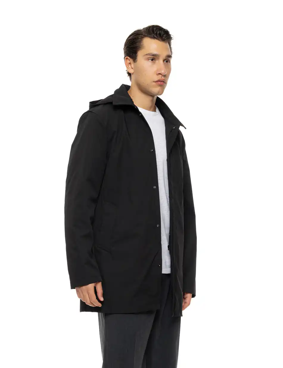 Biston Ανδρικό demi πανωφόρι δυο τεμαχίων με αποσπώμενο εσωτερικό 54-201-029 BLACK