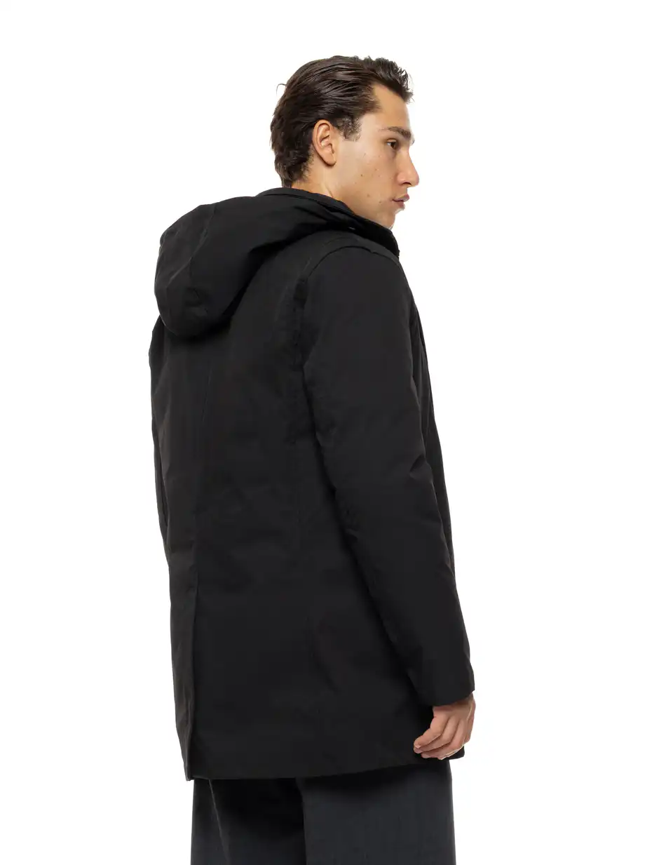 Biston Ανδρικό demi πανωφόρι δυο τεμαχίων με αποσπώμενο εσωτερικό 54-201-029 BLACK