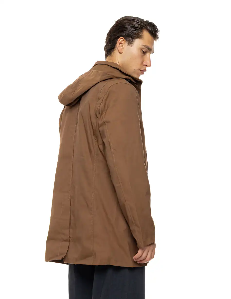 Biston Ανδρικό demi πανωφόρι δυο τεμαχίων με αποσπώμενο εσωτερικό 54-201-029 BROWN