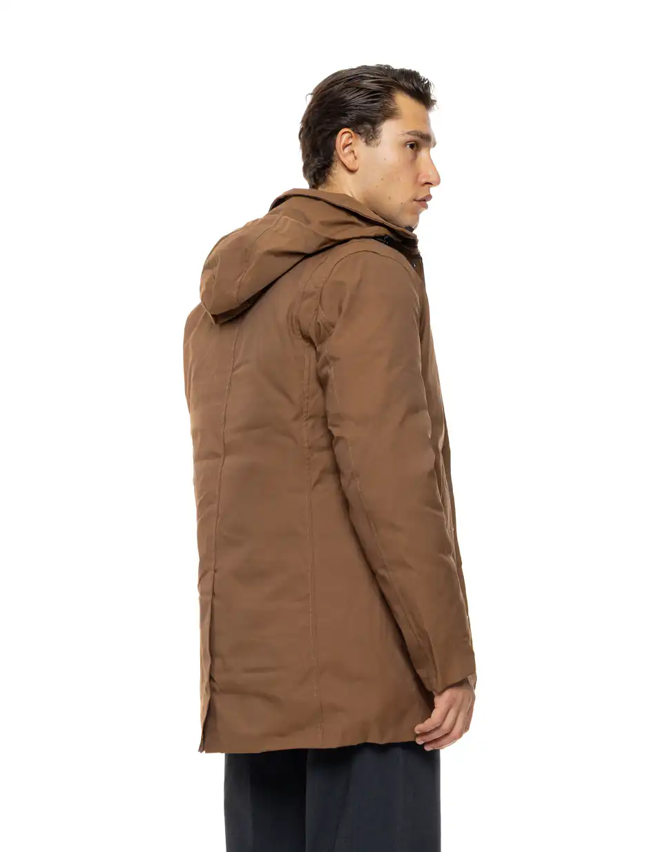 Biston Ανδρικό demi πανωφόρι δυο τεμαχίων με αποσπώμενο εσωτερικό 54-201-029 BROWN