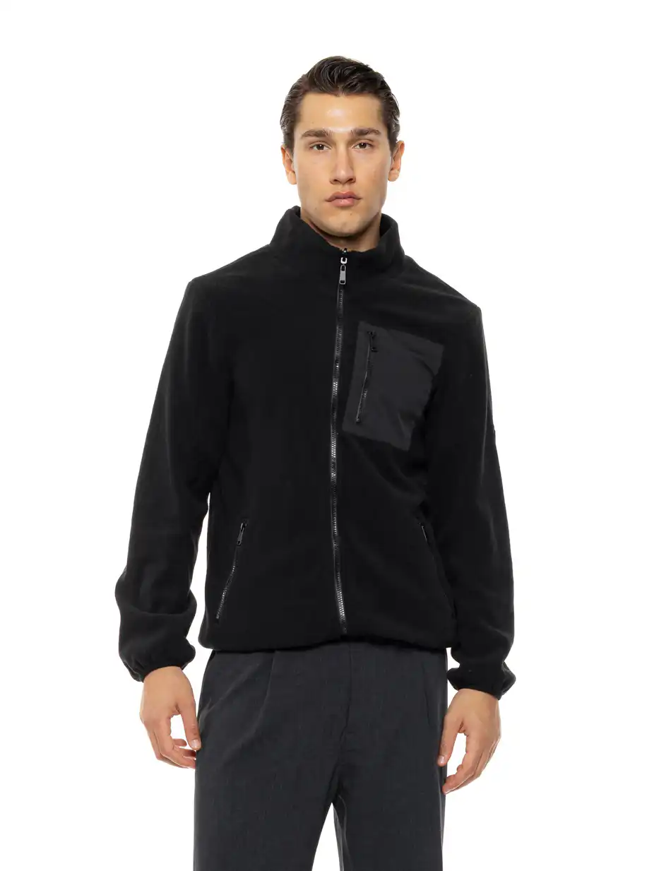 Biston Ανδρικό κοντό μπουφάν με κουκούλα δυο τεμαχίων με αποσπώμενο εσωτερικό 54-201-051 ANTHRACITE