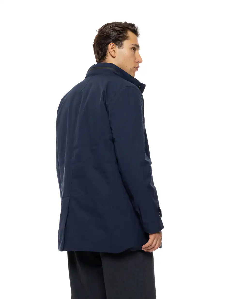 Biston Ανδρικό demi μπουφάν με κουκούλα 54-201-054 NAVY