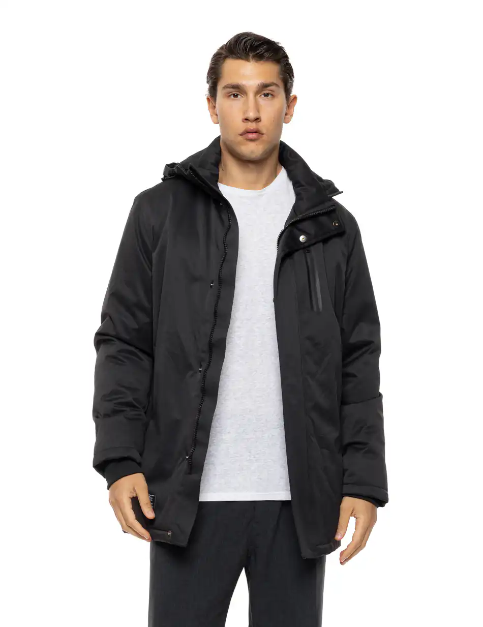 Splendid Ανδρικό demi μπουφάν με κουκούλα 54-201-057 BLACK