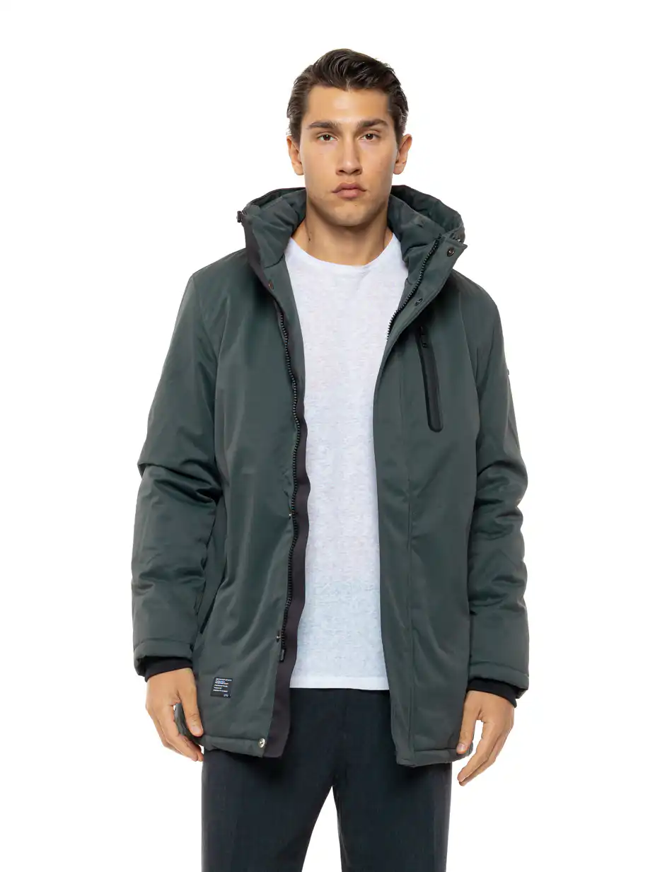 Splendid Ανδρικό demi μπουφάν με κουκούλα 54-201-057 DK GREEN