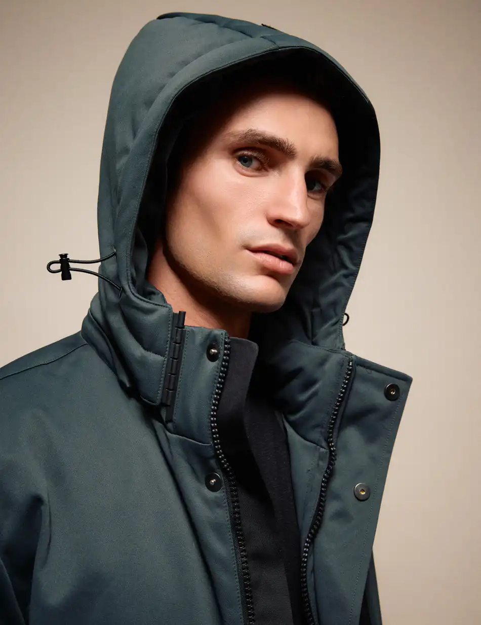 Splendid Ανδρικό demi μπουφάν με κουκούλα 54-201-057 DK GREEN