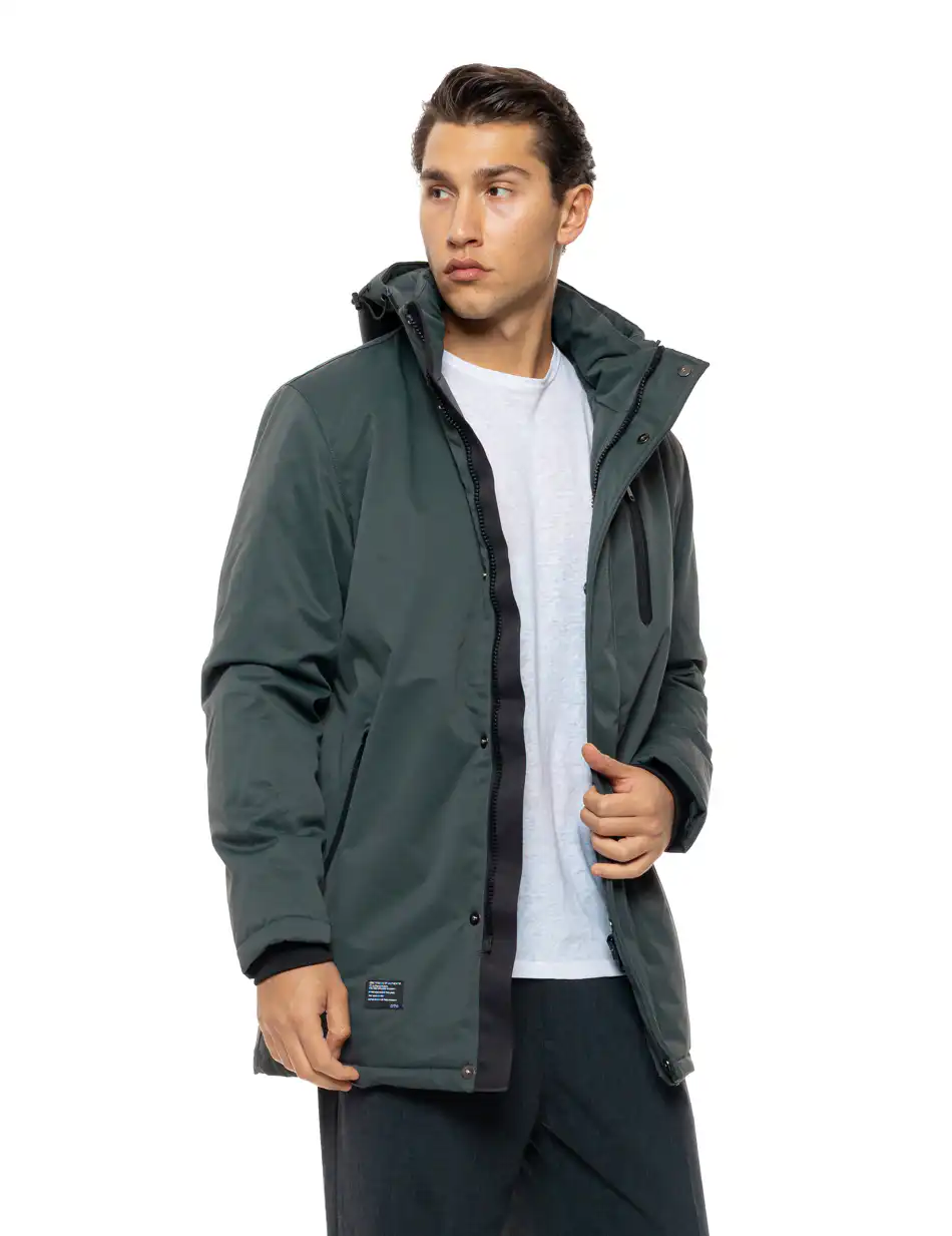 Splendid Ανδρικό demi μπουφάν με κουκούλα 54-201-057 DK GREEN