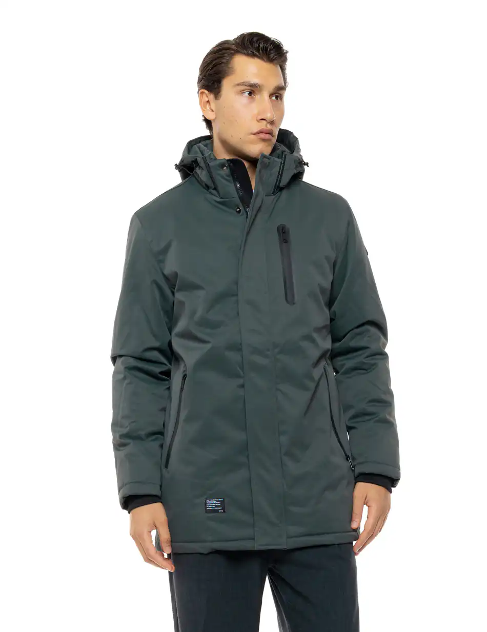 Splendid Ανδρικό demi μπουφάν με κουκούλα 54-201-057 DK GREEN