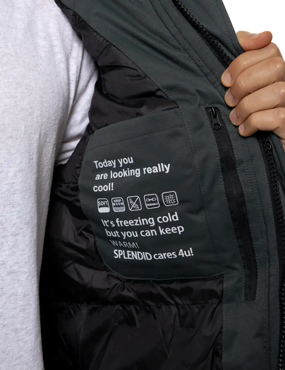 Splendid Ανδρικό demi μπουφάν με κουκούλα 54-201-057 DK GREEN