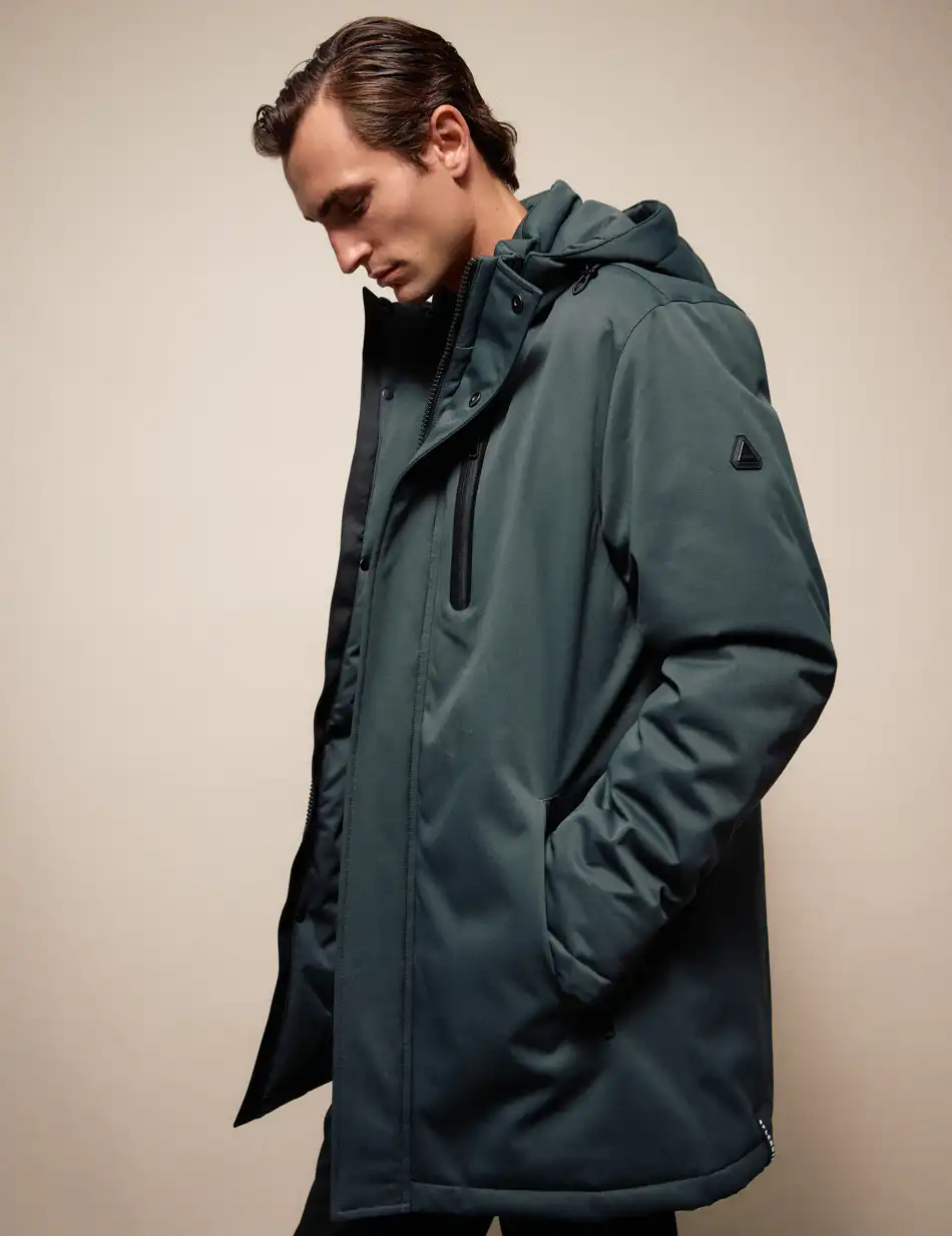 Splendid Ανδρικό demi μπουφάν με κουκούλα 54-201-057 DK GREEN