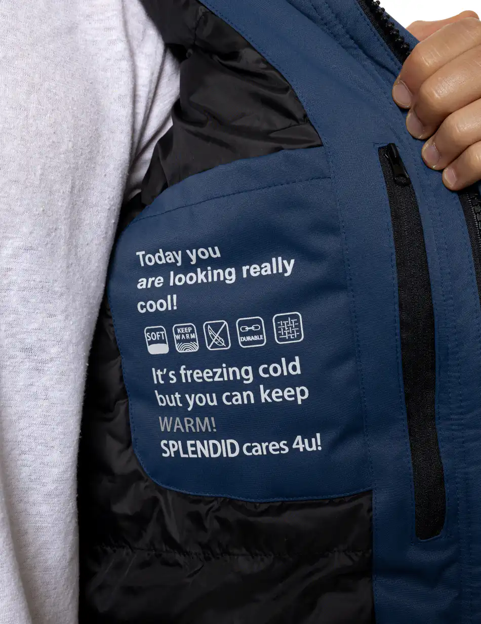 Splendid Ανδρικό demi μπουφάν με κουκούλα 54-201-057 INDIGO