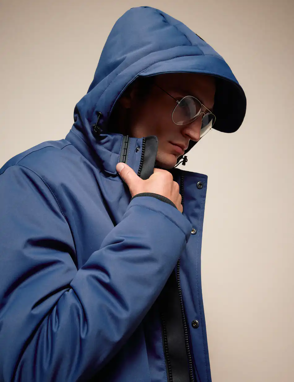 Splendid Ανδρικό demi μπουφάν με κουκούλα 54-201-057 INDIGO