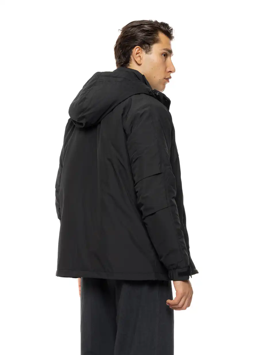 Biston Ανδρικό κοντό μπουφάν με κουκούλα 54-201-067 BLACK