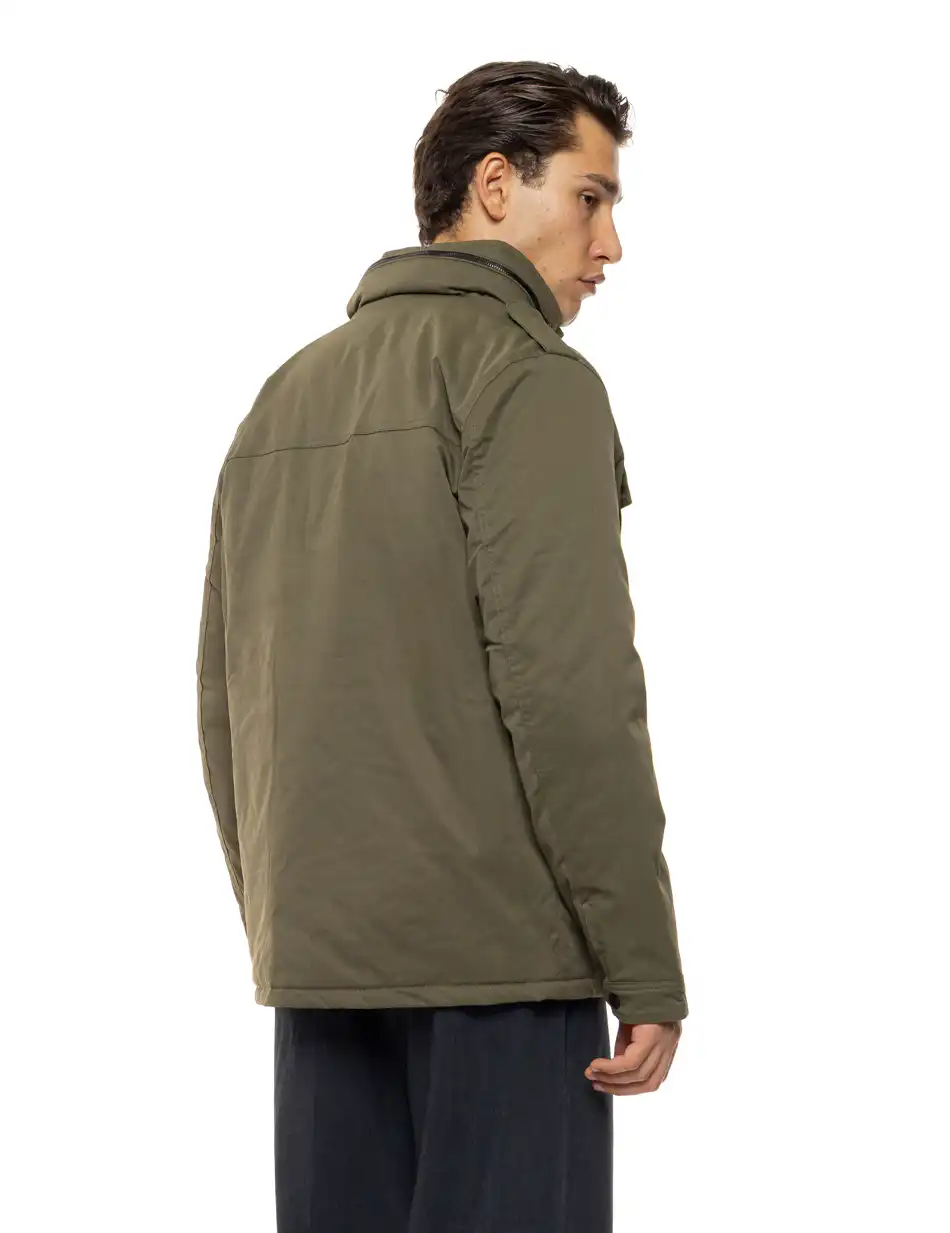 Biston Ανδρικό κοντό μπουφάν με γιακά 54-201-068 KHAKI