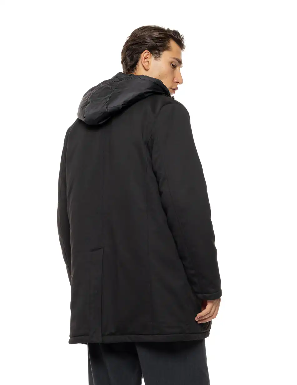 Splendid Ανδρικό demi πανωφόρι με κουκούλα 54-201-070 BLACK