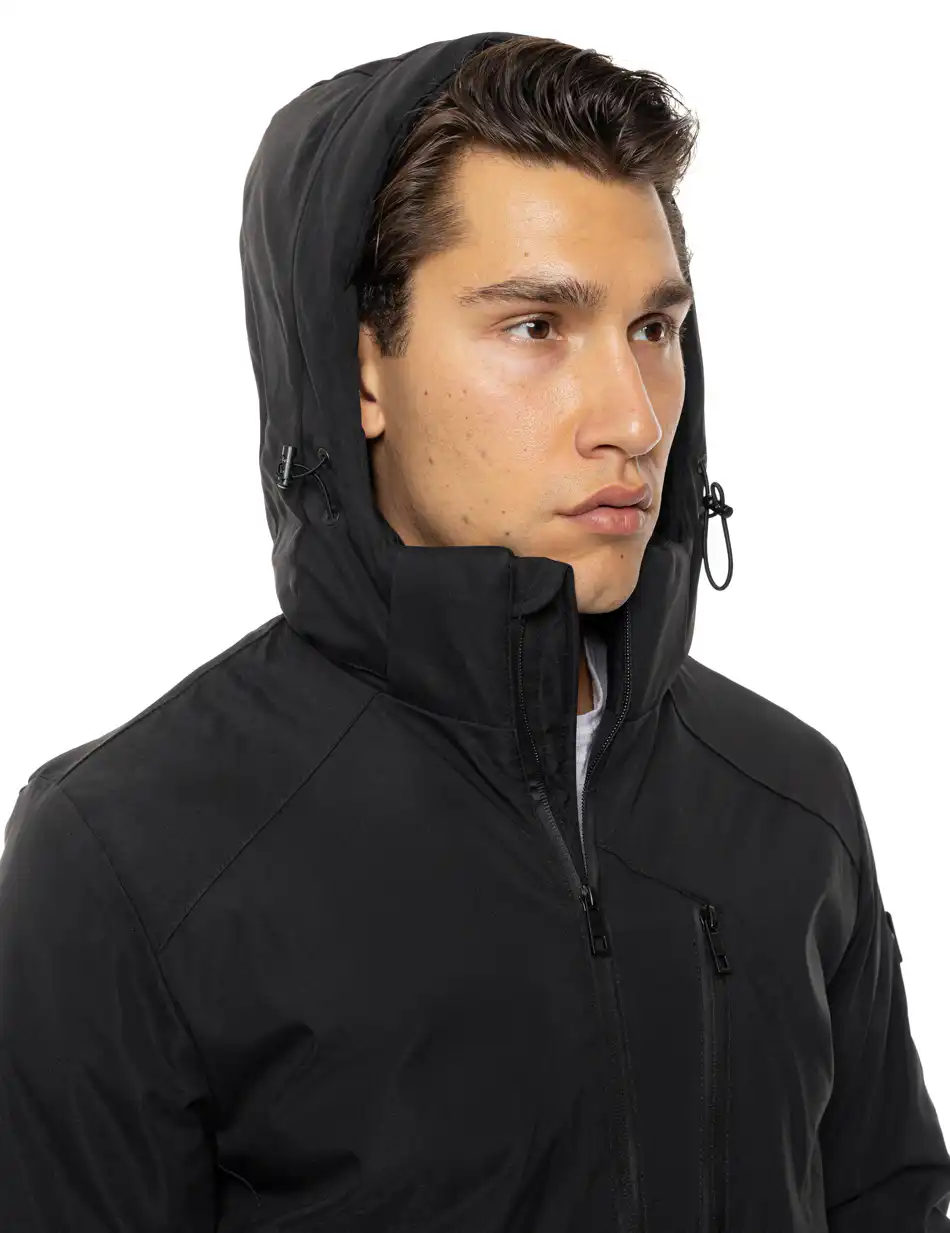 Splendid Ανδρικό κοντό μπουφάν με κουκούλα 54-201-072 BLACK
