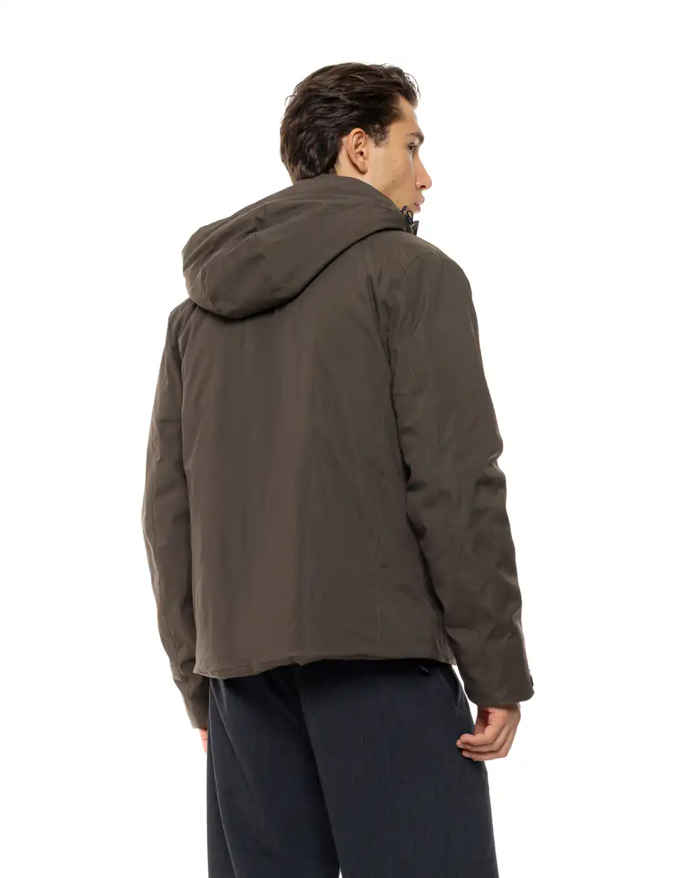 Splendid Ανδρικό κοντό μπουφάν με κουκούλα 54-201-072 DK GREEN