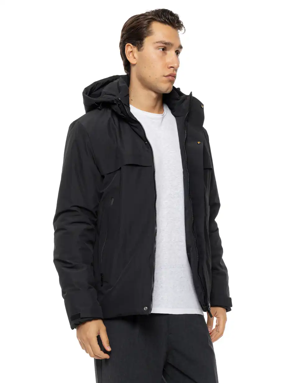 Splendid Ανδρικό κοντό μπουφάν με κουκούλα 54-201-077 BLACK