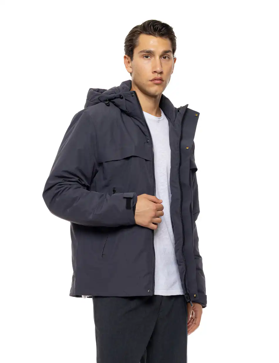 Splendid Ανδρικό κοντό μπουφάν με κουκούλα 54-201-077 DK GREY