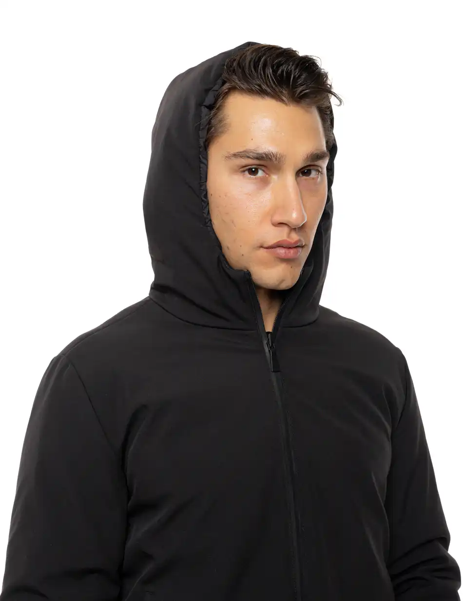 Splendid Ανδρικό κοντό μπουφάν με κουκούλα διπλής όψης 54-201-078 BLACK