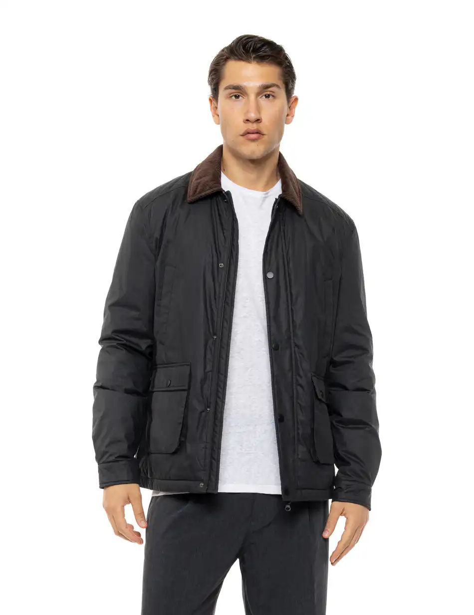 Splendid Ανδρικό κοντό μπουφάν με γιακά 54-201-079 BLACK