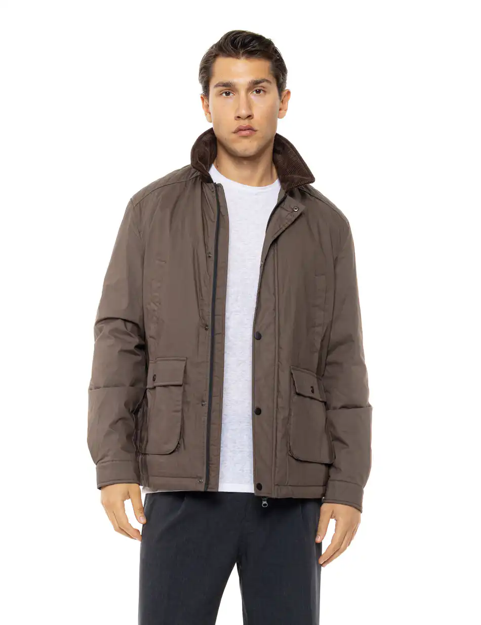 Splendid Ανδρικό κοντό μπουφάν με γιακά 54-201-079 KHAKI