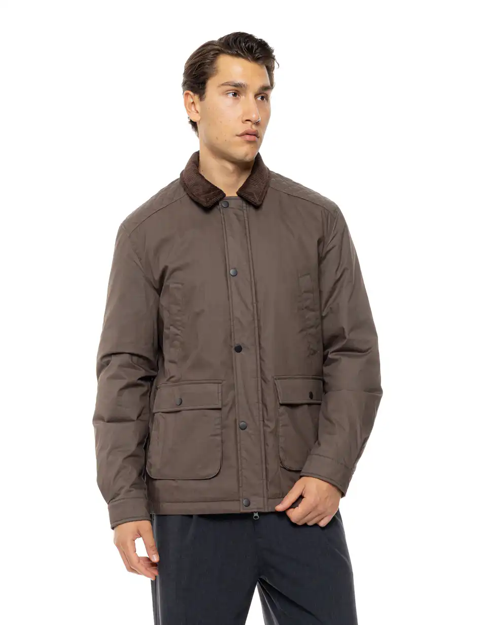 Splendid Ανδρικό κοντό μπουφάν με γιακά 54-201-079 KHAKI