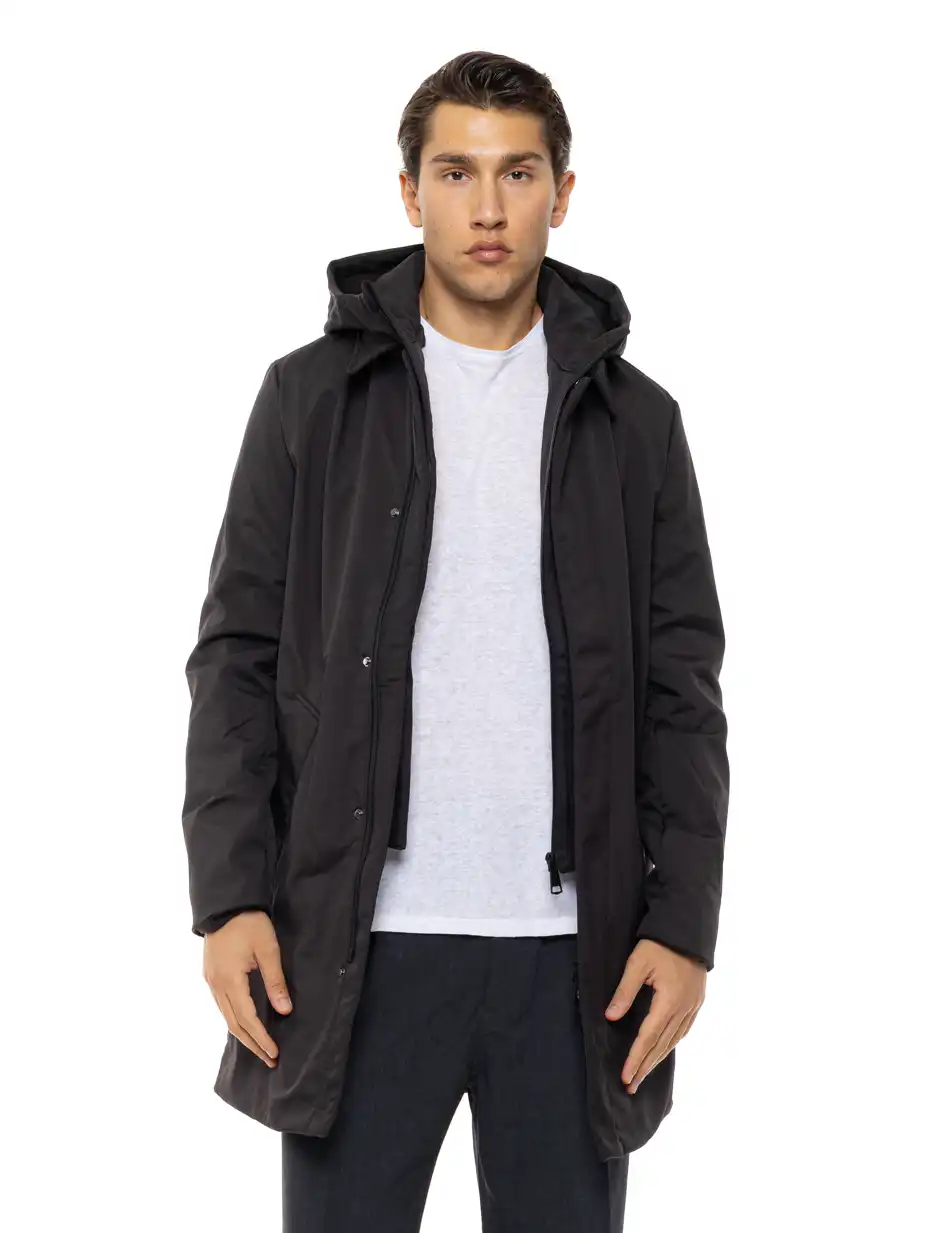 Splendid Ανδρικό κοντό μπουφάν με κουκούλα 54-201-081 BLACK