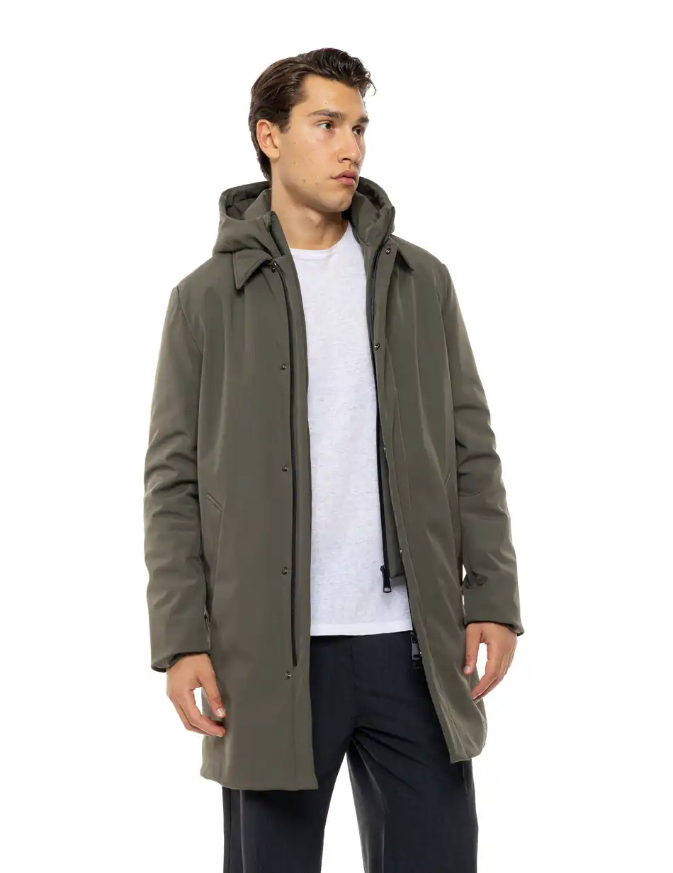 Splendid Ανδρικό κοντό μπουφάν με κουκούλα 54-201-081 KHAKI