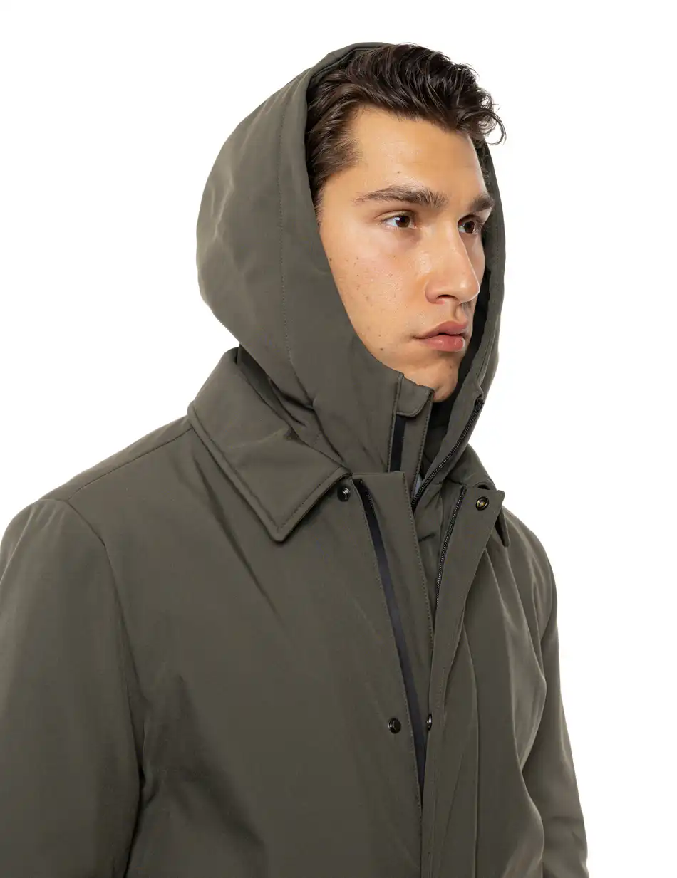 Splendid Ανδρικό κοντό μπουφάν με κουκούλα 54-201-081 KHAKI
