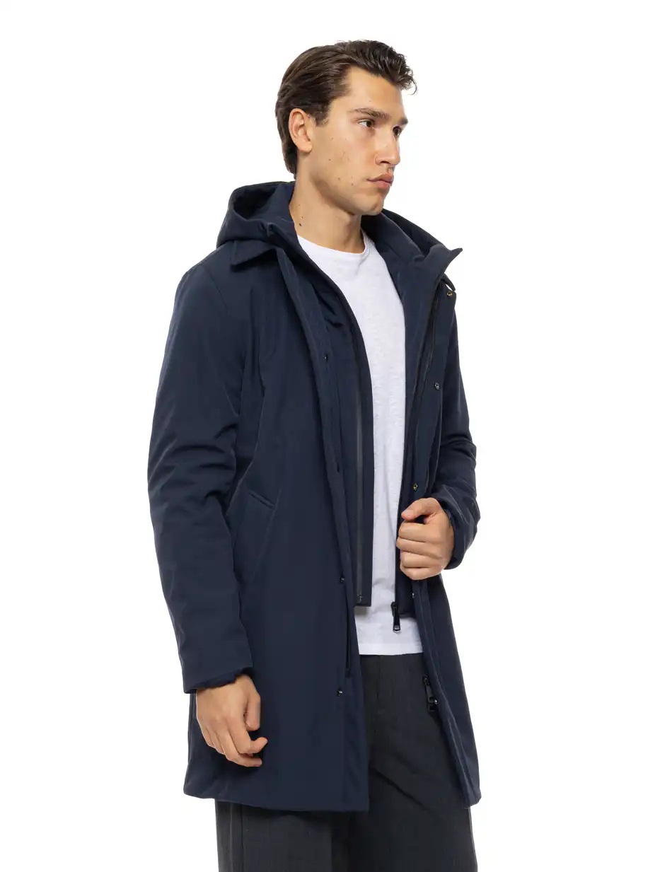 Splendid Ανδρικό κοντό μπουφάν με κουκούλα 54-201-081 NAVY