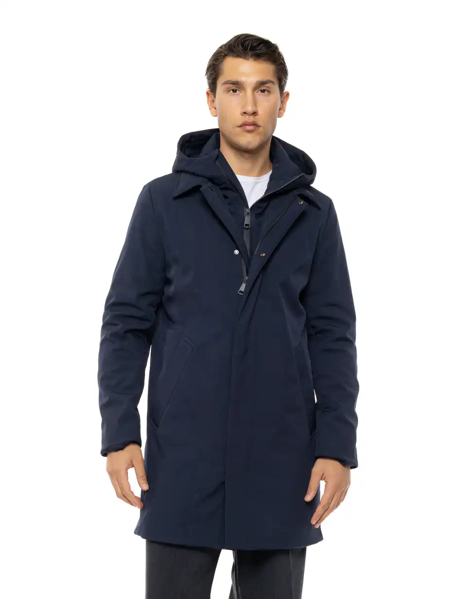 Splendid Ανδρικό κοντό μπουφάν με κουκούλα 54-201-081 NAVY