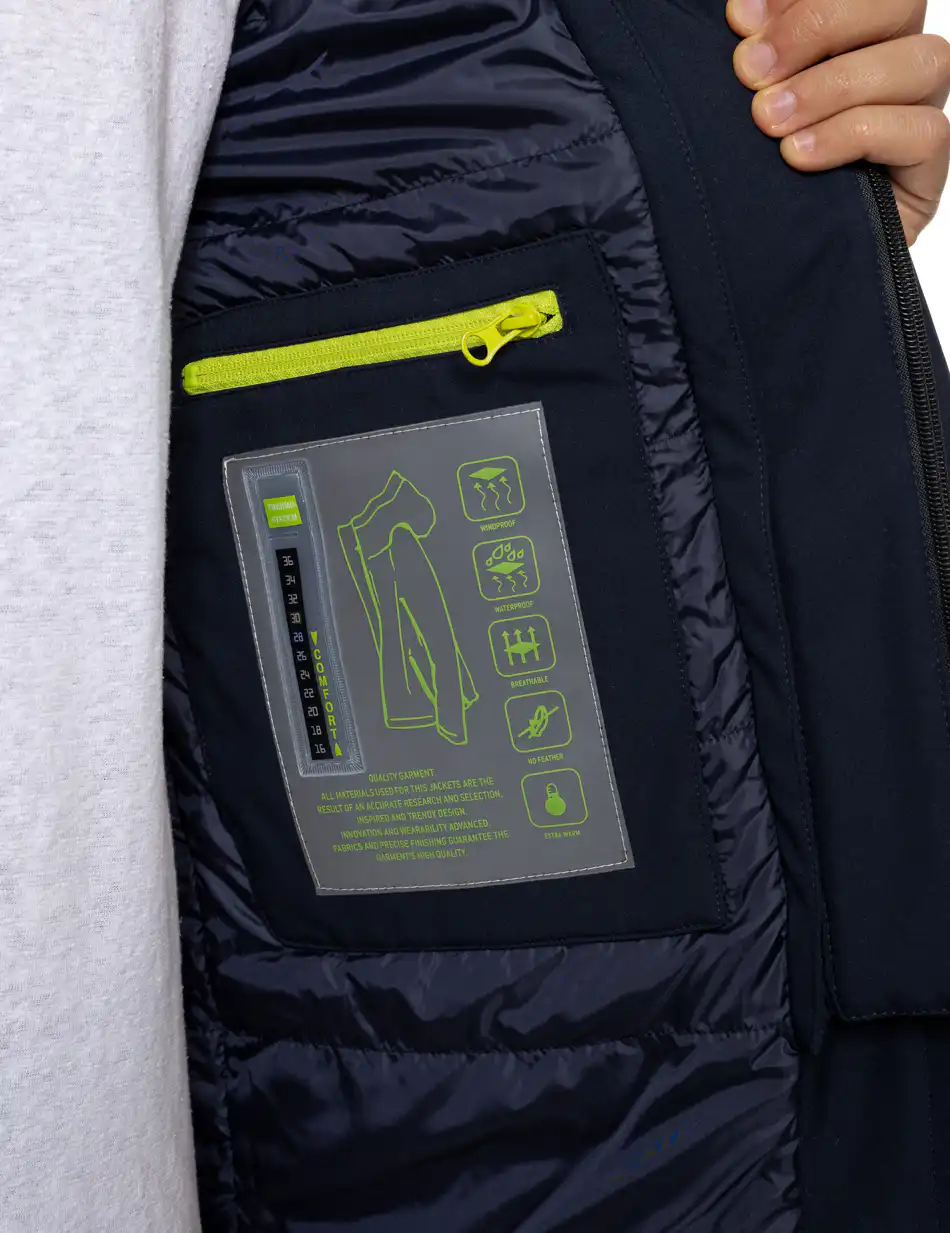 Splendid Ανδρικό κοντό μπουφάν με κουκούλα 54-201-081 NAVY